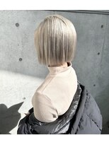 メロン 恵比寿(MERON)&nbsp;タッセルボブ×ミルクティーブロンド[20代30代40代50代][恵比寿]