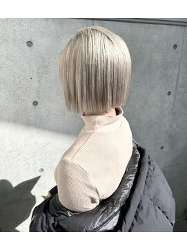 メロン 恵比寿(MERON) タッセルボブ×ミルクティーブロンド[20代30代40代50代][恵比寿]