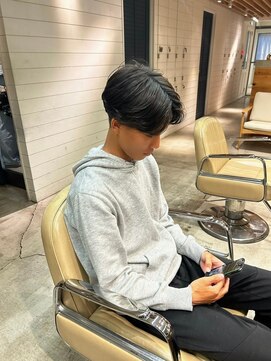 メロウマン(mellowman) センターパート20代30代40代ハイライトブリーチダブルカラー立川