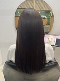 多毛、癖毛でも艶髪カラー＋髪質改善縮毛矯正