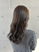 アチーブ ヘア デザイン(achieve hair design)&nbsp;オリーブカラーブリーチなし赤み消しカラー透明感10代20代30代