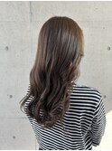 オリーブカラーブリーチなし赤み消しカラー透明感10代20代30代