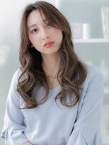 モッズヘア 越谷(mod's hair) センターパートグレーベージュ小顔抜け感ヘアc5越谷20代30代40代