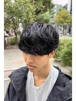 ノイセル 西本町(Noisyle)&nbsp;メンズミニマッシュウルフシャドウパーマ