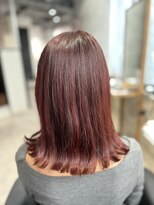 リーオオサカ(Lee Osaka) ブリーチなしカラー×チェリーレッド/かれん