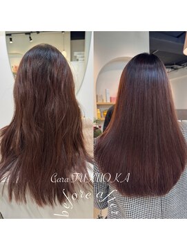 カラ フクオカ(Cara FUKUOKA) 《★髪質改善うる艶ストレート＋カット★》【福岡髪質改善】