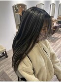 ハイライト×グレージュ
