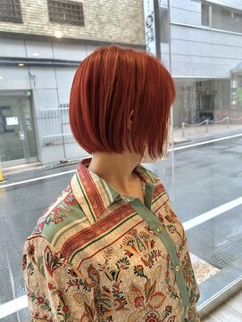 アトリエ シュシュ(atelier chou chou) 【ミニボブ】オレンジレッドカラー