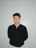 メンズカット大人オールバックスキンフェード（竹ノ下）