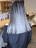 ブレイズヘアー(BLAZEhair)&nbsp;【完全ハイトーン】ホワイトバレイヤージュ×ブリーチ２回