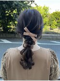 お呼ばれゆるふわローポニー