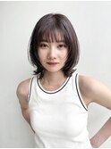 大人レイヤーボブフェイスレイヤー前髪あり丸顔K20250711