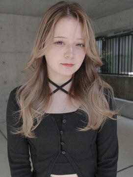 サンクマーケット 渋谷(cinq MARKET) 渋谷ミルクティーベージュハイトーンカラーヘーゼルベージュ30代