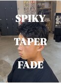 スパイキーショート×テーパーフェード【町田/メンズ/パーマ】