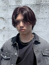 ブランシェ 西松山店 センターパート×フェザーパーマ