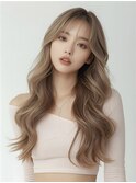 韓国風ミルクティー◎ハイトーンレイヤーロング