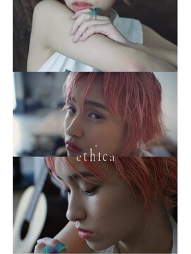 【ethica_南船場】コーラルピンク×小顔レイヤーショート