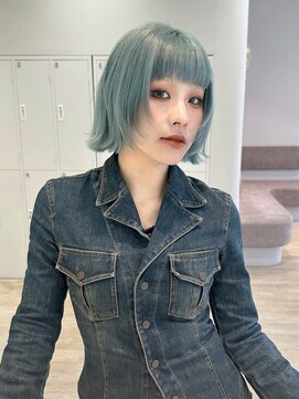 大人ガーリー/ダークアッシュ/似合わせカット［世田谷］