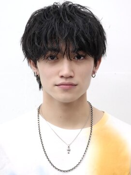 縦落ちマッシュパーマソフトツイストスパイラルショート