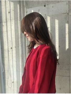 ブリーチなしダブルカラー　ブラウン　ベージュ