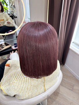 アーチバイケンジ(arch by kenje) ピンクブラウン/ミディアムヘア/平塚美容室/ブリーチカラー