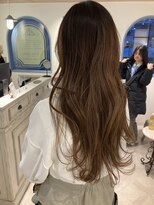 シェノン 赤羽店(CHAINON)&nbsp;伸ばし中ロングレイヤー上品ココアブラウンカラー赤羽