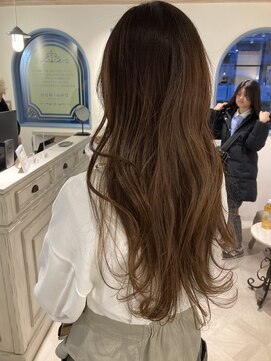 シェノン 赤羽店(CHAINON) 伸ばし中ロングレイヤー上品ココアブラウンカラー赤羽