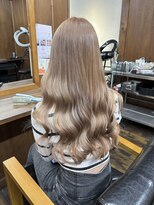 ラフ バイ マグ 南松本(R.A.F. by Mag) 10代20代30代ミルクティーベージュワンブリーチロング