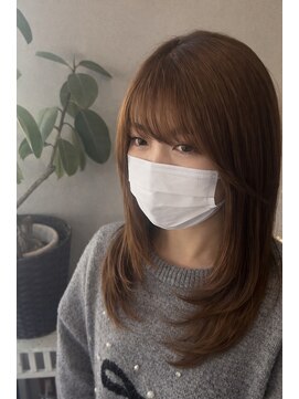 ブルーム 八千代緑が丘(bloom) 透けバング×ナチュラルレイヤーセミディ