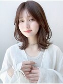大人ガーリー/ダークアッシュ/似合わせカット［栄］