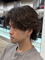 フィフスパーク(fifth PARK)&nbsp;渋谷フェザーパーマ毛流れニュアンスパーマメンズビジネスヘア