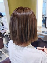 ソシエ 山陽姫路店&nbsp;キャラメルブラウン×ブラントワンレングス