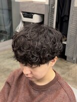 ノイセルヘアー(Noisyle Men's hair) リバースセンターパート/ニュアンスパーマ/ダウンバング/MEN'S◎