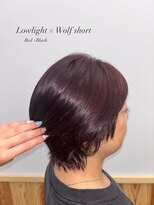 ラフ 日立(raf.)&nbsp;ウルフショートとローライトでお洒落に