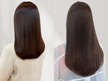 ヘアーメイク グロー(hair make grow)の写真/《髪質改善酸性ストレート導入店》髪のクセやダメージに合わせた薬剤調整で理想のストレートヘアを叶える♪