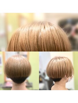 ディーリンク 南橋本店(HAIR MAKE DLINK) 刈上げミルクティーマッシュ
