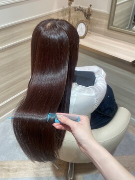 アンド ラ ブランシュ(&.La Blanche) 大宮東口/髪質改善ヘッドスパ専門店 ローズピンクカラー/艶髪