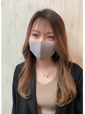 ナチュラル系グラデカラー×大人可愛いふんわり透明感上品ロング