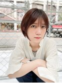 シースルー前髪!フレンチガーリー小顔ボブショート