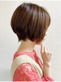《knit銀座》大人可愛い20代30代40代ショートボブ丸み前下がり