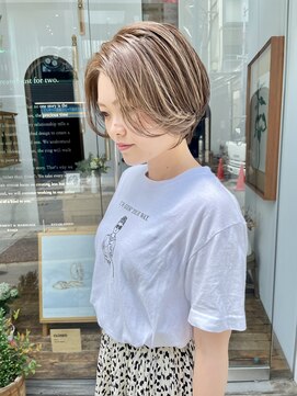 ヌード(NUDE) NUDEボブショート20代30代40代前髪なしショート大人ショートボブ