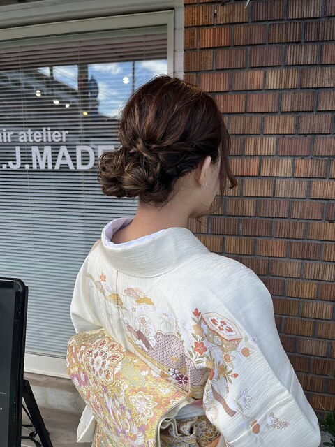 【お宮参り】ヘアセット＋着付け（訪問着）