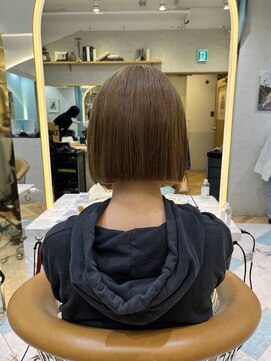 ロンドソレイユ 池袋(Lond soleil) ボブ/前髪カット/レイヤーカット×ケアブリーチ/デザインカラー