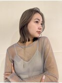 ブリーチを使った大人ハイトーンカラー