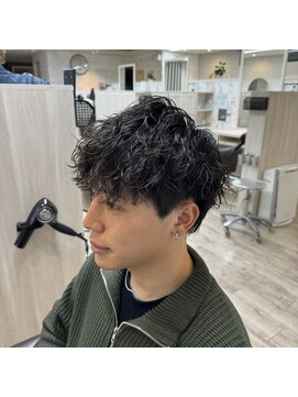 カイノオム 梅田(KAINO HOMME) ツイスト スパイラル マッシュ 刈り上げ ツーブロック