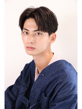 ネイビー(NAVY) センターパート 就活 刈り上げ モテ 好感度