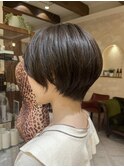 襟足キュッと丸みショート 大人可愛いショート 丸みショート
