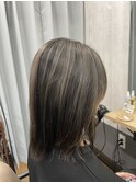 コントラスト白髪ぼかし【TELA HAIR 公津の杜店】