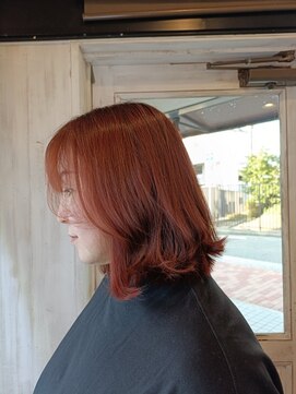 モーラ 浅香山店(MOLLA) チェーリーレッド/うる艶/ゆるふわミディ/大人こなれ/イメチェン