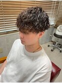 ツイスパブラウンカラーメンズパーマツイストスパイラル【大和】